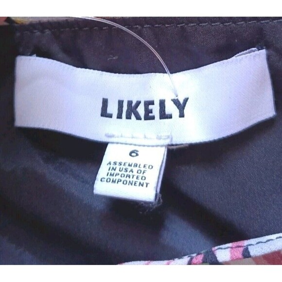 Likely Tulip Rae Wrap Dress Size 6 Ruffled Floral Asymmetric Maxi Lined Party - Picture 3 of 10